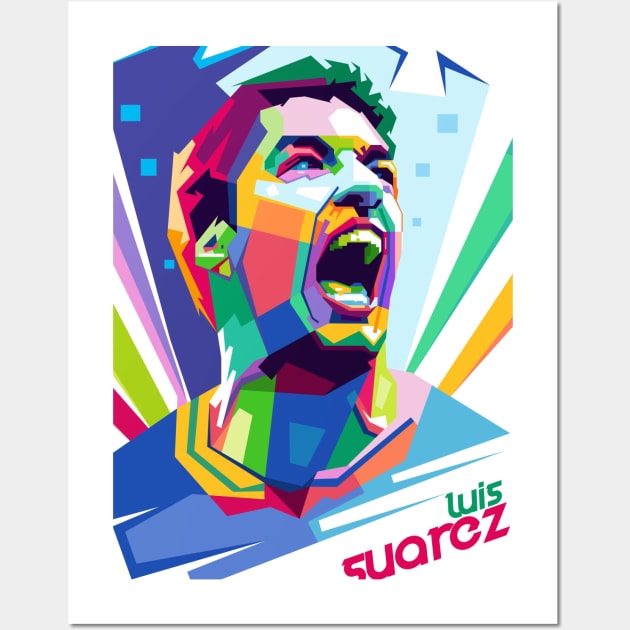 Luis Suarez WPAP Wall Art by erikhermawann22